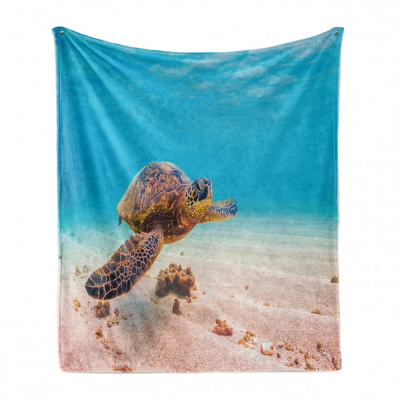 Details about   3D Sea Turtle NAO1280 Summer Plush Fleece Blanket Picnic Beach Towel Dry Fay
